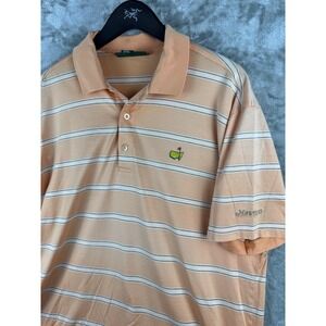 Masters Collection Shirt Striped Polo Golf Augusta National Mens Large Pima